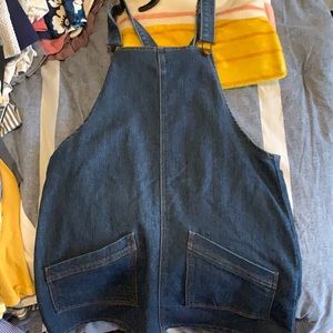 Overall denim dress